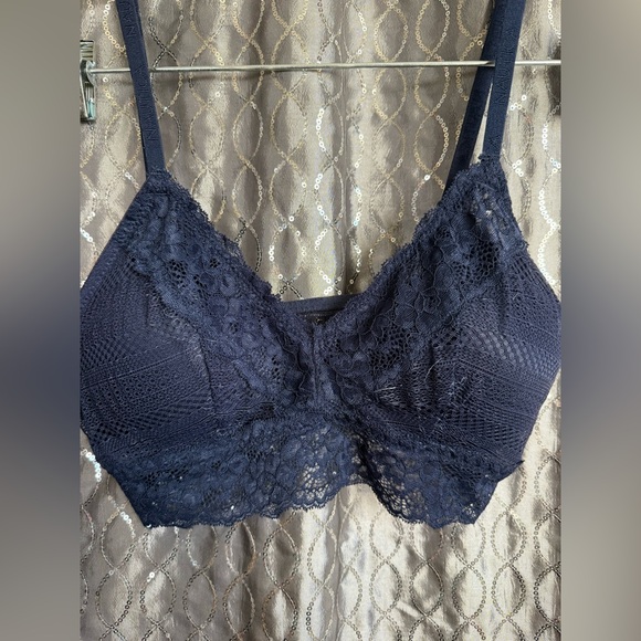 Women’s Nautica Navy Lace Bralette Size L - Picture 4 of 7